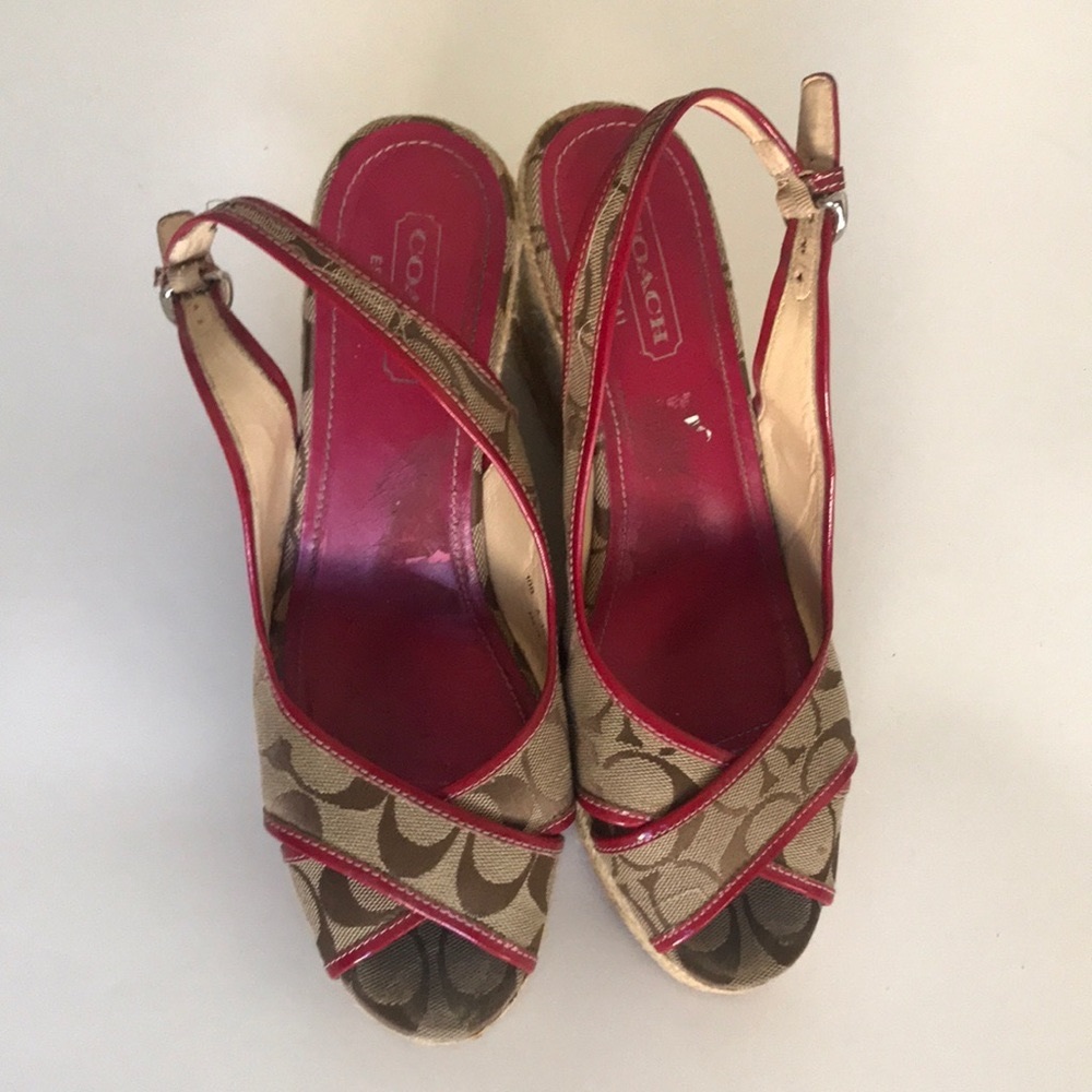 Coach Espadrille Wedge Kara Sandals 10